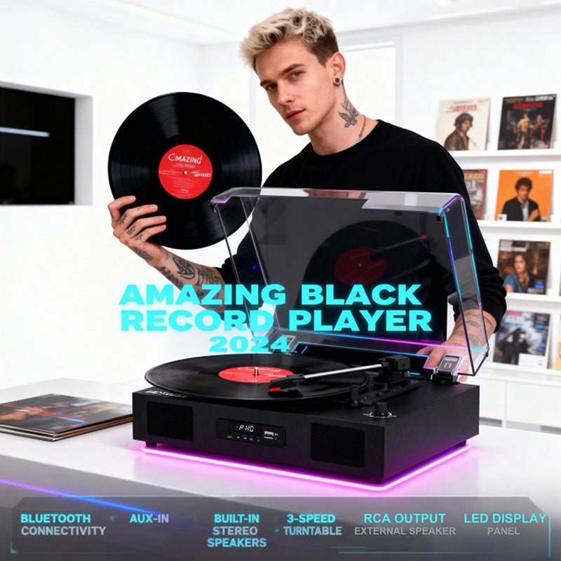 TE-2017 Retro Wireless Record Player