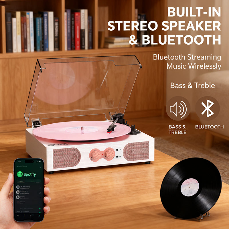 TE2030 Vintage Bluetooth Record Player