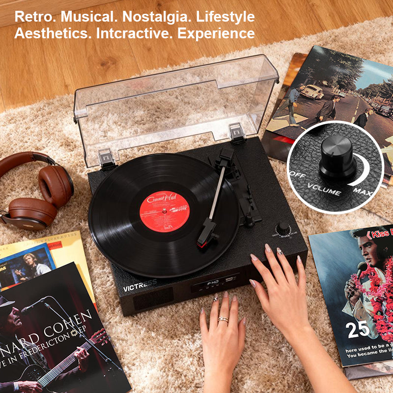 TE-2017 Retro Wireless Record Player