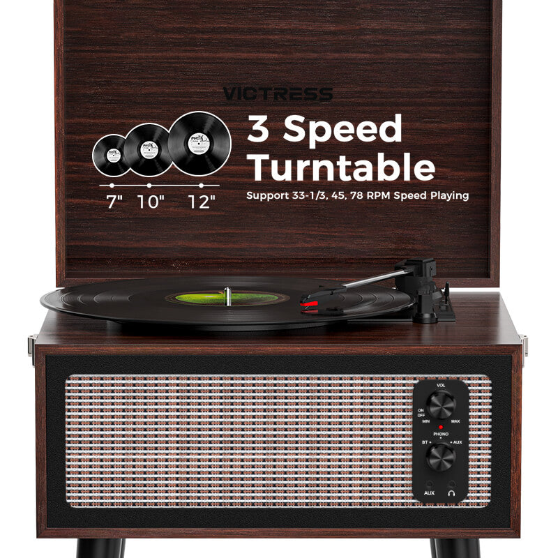 Retro Vinyl Stand Player