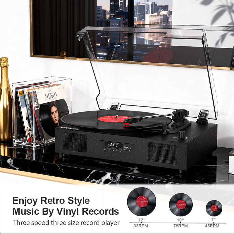 TE-2017 Retro Wireless Record Player