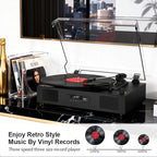 TE-2017 Retro Wireless Record Player