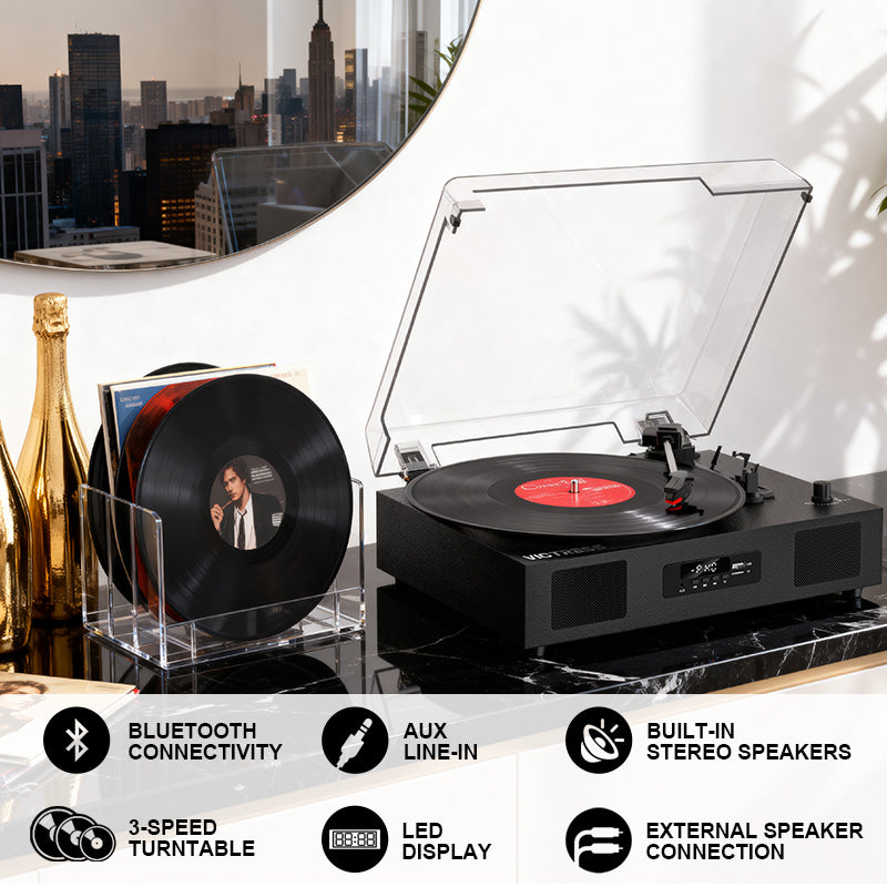 TE-2017 Retro Wireless Record Player