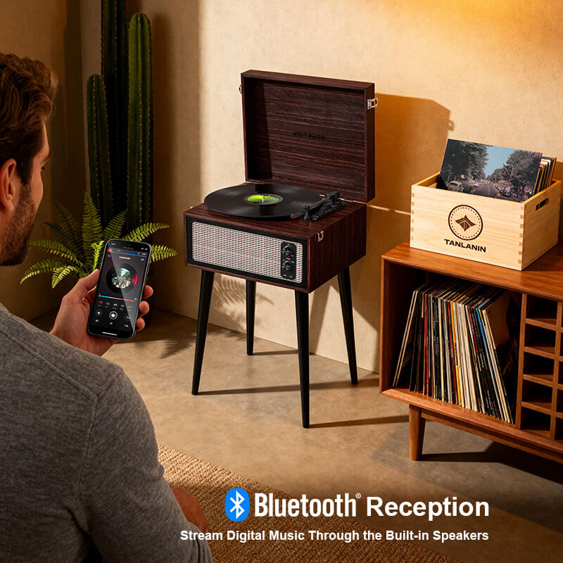 Retro Vinyl Stand Player