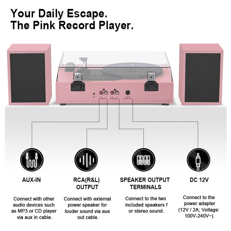 TE-2028C 3-Speed Turntable